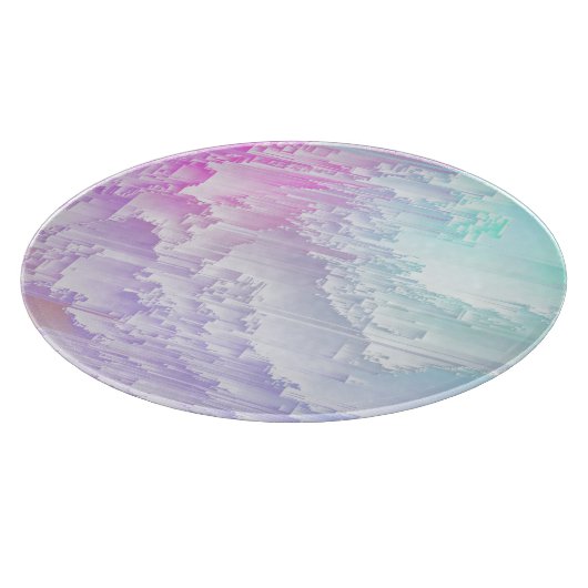 Pastel Glitch Snijplank (Hoek)