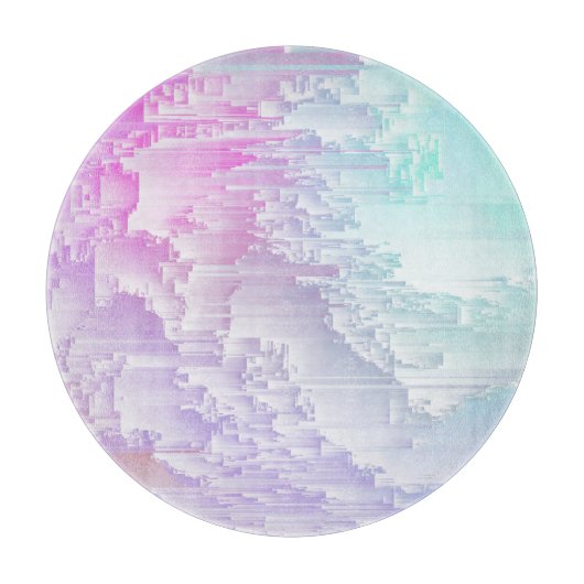 Pastel Glitch Snijplank (Voorkant)