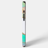 Pastel Glitter Agate Monogram iPhone Hoesje (Linkerkant)