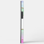 Pastel Glitter Agate Monogrammed Case-Mate iPhone Case (Achterkant / Rechts)