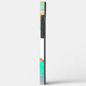 Pastel Glitter Agate Monogrammed Case-Mate iPhone Case (Achterkant / Links)