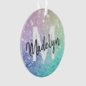 Pastel Glitter Bokeh Achtergrond Glam Elegant Ornament (voorkant)