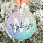 Pastel Glitter Bokeh Achtergrond Glam Elegant Ornament<br><div class="desc">U kunt dit elegante kleurrijke bokglitterpatroon eenvoudig personaliseren met uw eigen naam en/of monogram.</div>
