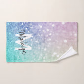 Pastel Glitter Bokeh BackgroundGlam Elegant Glitte Handdoek (Handdoek)
