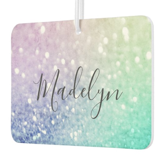 Pastel Glitter Bokeh BackgroundGlam Elegant Glitte Luchtverfrisser (Links)