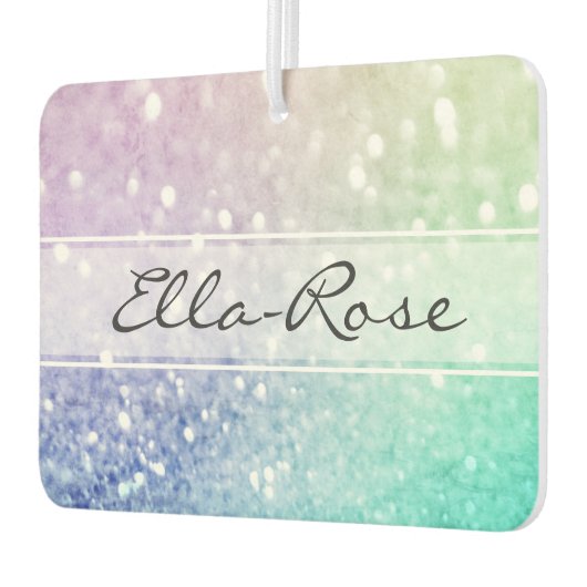 Pastel Glitter Bokeh BackgroundGlam Elegant Glitte Luchtverfrisser (Links)