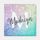 Pastel Glitter Bokeh BackgroundGlam Elegant Glitte Magneet (Voorkant)