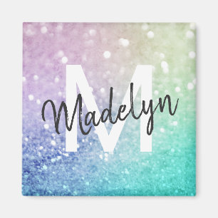 Pastel Glitter Bokeh BackgroundGlam Elegant Glitte Magneet
