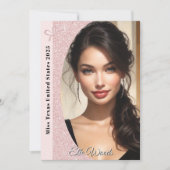 Pastel Glitter Galabal Handtekeningkaarten Kaart (Voorkant)