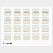 Pastel Glitter Geurde Soja Kaars Labels (Vel)