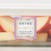 Pastel Glitter Kleuren Labels (Aangebracht)