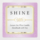 Pastel Glitter Kleuren Labels (Design 1)