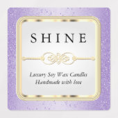 Pastel Glitter Kleuren Labels (Design 2)
