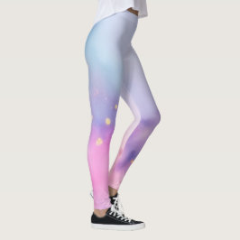 Pastel Glitter Nebula Leggings