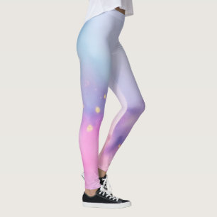 Pastel Glitter Nebula Leggings