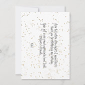 Pastel Glitter Notenkaartje voor Notenkraker Notitiekaartje (Achterkant)