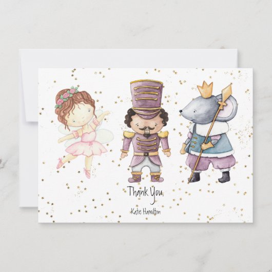 Pastel Glitter Notenkaartje voor Notenkraker Notitiekaartje (Voorkant)