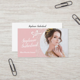 Pastel Glitter Optocht Zakelijke Kaart Visitekaartje