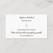 Pastel Glitter Pageant Visitekaartje (Achterkant)