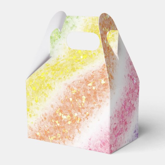 Pastel Glitter Rainbow Bedankdoosjes (Achterkant)
