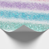 Pastel Glitter Rainbow Cadeaupapier (Hoek)