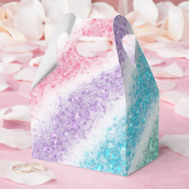 Pastel Glitter Regenboog Bedankdoosjes