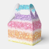 Pastel Glitter Regenboog Bedankdoosjes (Achterkant)