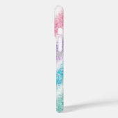 Pastel Glitter Regenboog Case-Mate iPhone Case (Achterkant / Links)