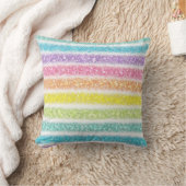 Pastel Glitter Regenboog Kussen (Deken)