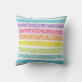 Pastel Glitter Regenboog Kussen (Achterkant)