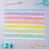 Pastel Glitter Regenboog Tissuepapier (Craft)