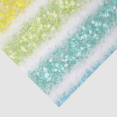Pastel Glitter Regenboog Tissuepapier (Detail)