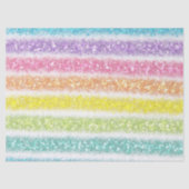 Pastel Glitter Regenboog Tissuepapier (Voorkant)