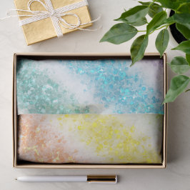 Pastel Glitter Regenboog Tissuepapier