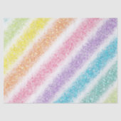 Pastel Glitter Regenboog Tissuepapier (Voorkant)