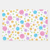 Pastel Glitterige Inpakpapier Vellen (Voorkant)