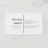 Pastel Glittery Blue en roze met hart Visitekaartje (Achterkant)