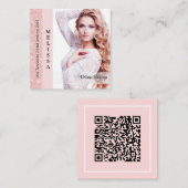 Pastel Glitz Custom Pageant Queen Profile Card Contactkaartje (Voorkant / Achterkant)