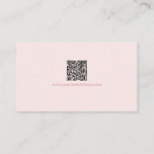 Pastel Glitz Pageant Visitekaartje | QR-code (Achterkant)