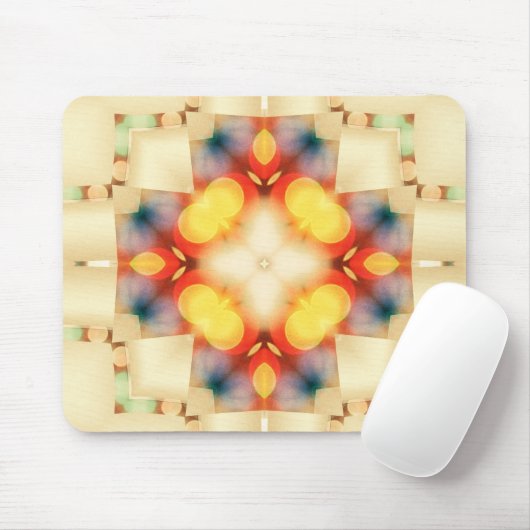 Pastel gloed binnenin lichtmousepad muismat (Met muis)