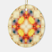 Pastel gloed binnenlicht: Gold Blue Roze Ornament (Links)