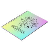 Pastel Gloeiende Notitieboek (Linkerzijde)