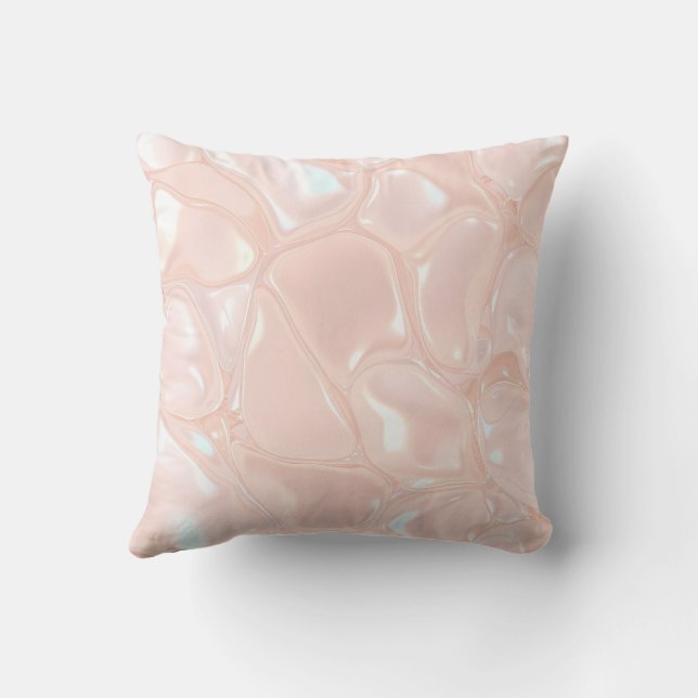 Pastel Gloss Liquid Slime Throw Pillow Kussen (Achterkant)