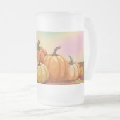 Pastel Glossy Pumpkins Frosted Mok (Voorkant rechts)