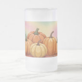 Pastel Glossy Pumpkins Frosted Mok (Center)