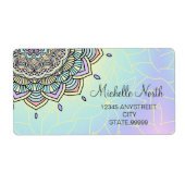 Pastel Glow Mandala ID359 Etiket (Voorkant)