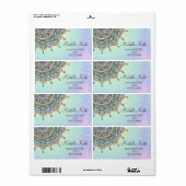 Pastel Glow Mandala ID359 Etiket (Full Sheet)