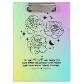 Pastel Glow Up Clipboard Klembord (Voorkant)