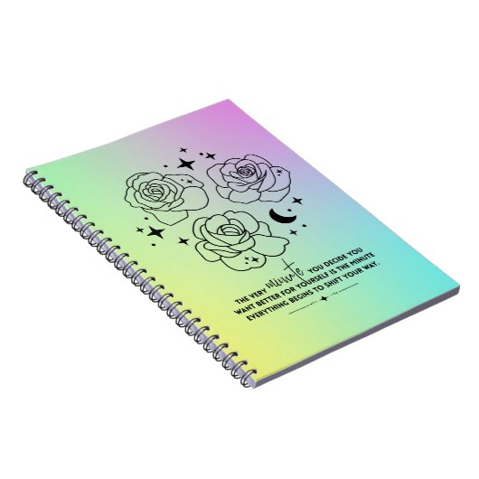 Pastel Glow Up Notebook Notitieboek (Rechterzijde)
