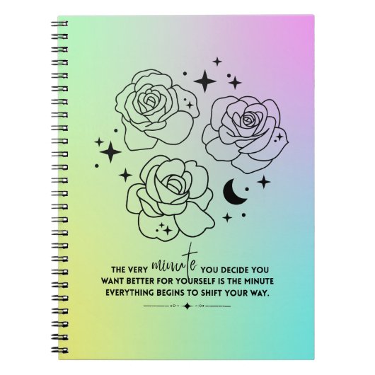Pastel Glow Up Notebook Notitieboek (Voorkant)
